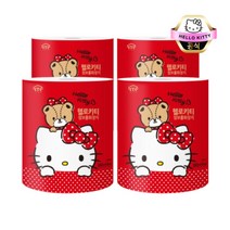 헬로키티 사랑스러운 패턴 3겹 3롤 x 4팩 점보롤 화장지