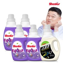 쉬슬러 세탁 액체 로즈마리 고농축 세제 미니 650ml 4개 + 스포츠의류 도복 등산복 냄새제거 650ml 1개, 단품