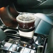 발상 보온보냉 차량용 1단 멀티 냉온 컵홀더 자동차용, 1단 블랙