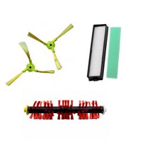메인 브러시 사이드 Hepa 필터 LG HOM-BOT VR6260LVM VR6462LVM VSR8600RR VSR6600OB 로봇 진공 청소기 액세서리 호환, 02 1 set, 1개