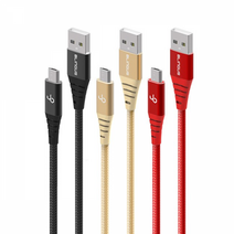 블링어스 쉴드 메탈 5핀 고속 충전 USB 케이블 3m고속충전케이블 보조배터리케이블 충전기선 핸드폰충전선 핸드폰충전케이블 마이크로5핀케이블 휴대폰케이블 갤럭시케이블 충전기케이블 휴대폰충전기케이블 갤럭시S6충전케이블 갤럭시S7충전케이블, F271 블랙