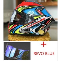 쇼웨이 헬멧 쇼에이 바이크 홍진 클래식 오토바이 SHOEI-X 14 헬멧 X-14 주년 기념 에디션 레드 카토 풀, 11 5