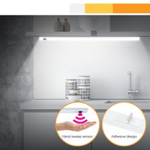 침대독서등 마리스텔라 아르떼미데 LED 5V 스트립 USB 책상 램프 손 스윕 스위치 백라이트 모션 센서 책 테이블 조명 어린이 공부방 부엌 캐비닛 전구, [04] 50 CM, [02] white light