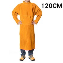 용접 앞치마 용품 작업복 소가죽 주머니 방염복, 오렌지보카시폴라긴팔120CM