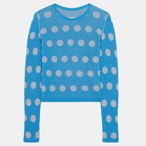 [MM6 MAISON MARGIELA] [명품]여성 MM6 23SS 폴카닷 블루 니트 S5