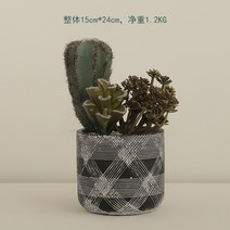 다육 조화 화분 선인장 데코 미니 노르딕 인조, 05. J