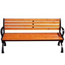 공원벤치 의자 평의자 평벤치 야외의자 등받이 펜션, 1.5m 수입방청목재 등받이 없음