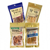 강아지간식만들기 애견간식만들기 강아지간식 강아지영양식 강아지특식 노견간식, 1개, 황태 한우스틱 45g