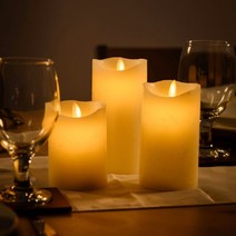 모던홀릭 LED 양초 캔들 티라이트, 화이트18cm