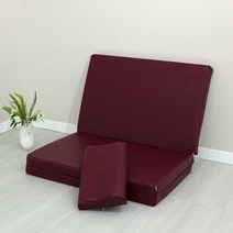 슬릭스 3단 접이식매트리스 싱글매트, 레자와인