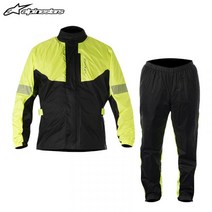 이탈리아 알파인스타 alpinestars 오토바이 비옷 비 바지 정장 반사 여름 장비 배달용 세트 스쿠터 우비 판초우의 바이크, 블랙 레인 팬츠