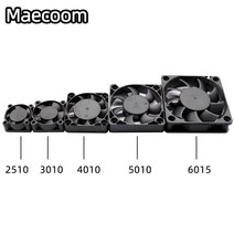 cpu 랩 휀 쿨러5015/4010/4020 12V 및 24V 냉각 터보 팬 브러시리스 3D 프린터 부품 2Pin 압출기 DC 쿨러, 4010 24V 100cm