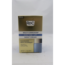 RoC Multi Correxion Even Tone + Lift Night Cream Hydrates Skin .7Oz 새 제품 상자