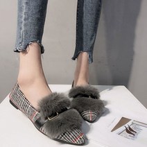 체크 로퍼 하늘비즈 A25 V289M368