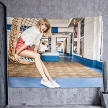 Taylor Swift 장식 천 매달려 천 배경 천 기숙사 침실 배경 벽 천, TAY10