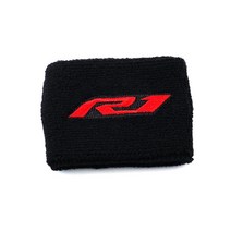 야마하 R1 YZF-R1 YZFR1 YZF R1M 바이크 오토바이 프론트 브레이크 저수지 양말 유체 오일 탱크 커버 시스 슬리브 키 체인 열쇠 고리, 02 1 piece sock-Red
