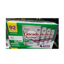 케스케이드 플래티넘식기세척기 세제 23ctx4팩입(총92ct)