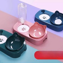반려 동물 밥 그릇 강아지 고양이 매트세트, 그린+미끄럼방지매트스몰(8이하의고양이강아지용)