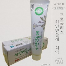 프로폴리스 하얀 민들레치약 6개 잇몸치약 치아미백