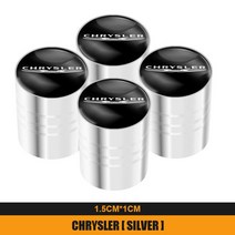 휠캡 4Pcs 자동차 금속 타이어 공기 밸브 모자 크라이슬러 300c 태평양 표준시 크루저 그랜드 보이저 Pacif, 03 Silver A