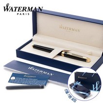 워터맨 만년필 뉴헤미스피어 락카블랙 GT 실속세트, 상세설명 참조, 카트리지 추가구매_블루