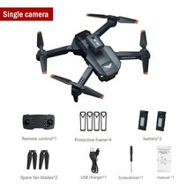 입문용 촬영용 미니 드론 JJRC-H106 와이파이 FPV4K 듀얼 카메라 원격 제어 쿼드콥터 ESC 3 면 장애물 회피, 10 black2