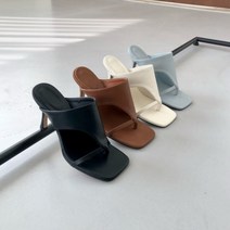 (역삼힐) 더린 쪼리 뮬 슬리퍼힐(8.5cm)