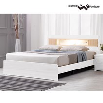 베드넷퍼니쳐 베른 썬트리 LED 일반형 서랍형 침대프레임 슈퍼싱글침대 퀸침대 매트리스, 2-1.썬트리/일반형/슈퍼싱글/화이트