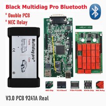 자동차 엔진 타이밍 라이트 DS150 Multidiag Pro V3.0 2017 R3 최신 V2020 23 더블 보드 vd ds150e Keygen, 12 Black Multidag BT