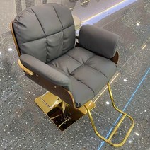 미용실의자 메이크업의자 업소용의자 미용전동의자 같은 스타일의 이발 간단한 특수 리프트 헤어 살롱 파마 와 인터넷 연예인 미용 3am, 스테인레스 스틸 황금 사각형 플레이트 다크 그레이, 공식 표준