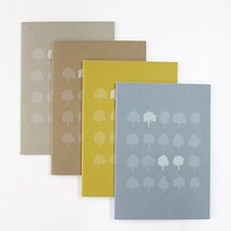 재생지 b5 미니 무선 노트 4컬러.아베라, 시나브로코르크