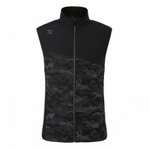 JDX_남성 여름 골프 프린트기법 블랙 조끼_평촌점