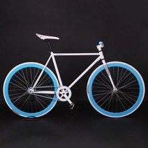 픽시 로드마스터 자전거 크롬 브 로드 자이언트 미니벨로, 흰색 프레임, 52cm(175cm-180cm), 1 속도