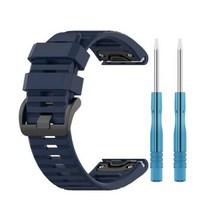 Garmin Fenix 7X 7S 6X 6 6S Pro 5X 5 5S 3HR Enduro EPIX TACTIX 델타 퀵 릴리스 wirstband 용 실리콘 시계 밴드 손목 스트랩, 26mm 폭