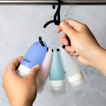 아마트 안전한 식품등급 고급 실리콘 고리공병, 아마트 고리공병, 60ml 화이트 4개 세트, 1개