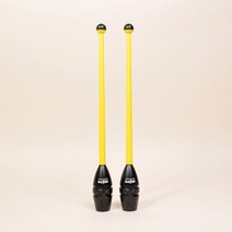 니스포 리듬체조 곤봉 시니어 45cm 멀티컬러 블랙/옐로우