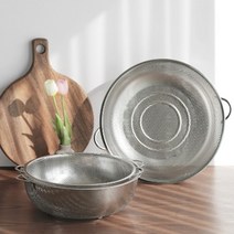 손잡이 달린 스텐 채반 소쿠리 바구니 3종세트, 양수32 (1P)+양수35 (1P)+양수38 (1P)