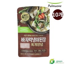 풀무원 바지락냉이된장찌개양념 130g, 10개