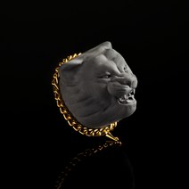 헤카테 흑호 백호 차량용 석고방향제, 코코마드모아젤, 다크그레이