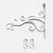 [RAΕ] 넝쿨 걸이대 화이트 유치원간판 카페 방문패 돌출 단조 복도 펜션 어린이집 ▷_4Ε470Ea, Ε본상품선택!, Ε본상품선택!