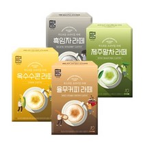 [녹차원] 신상라떼 4종 골라담기(흑임자 라떼 율무커피라떼 제주말차라떼 옥수수콘라떼, 녹차라떼10T