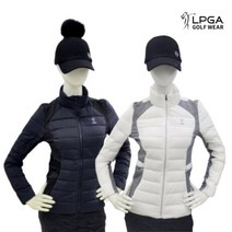 LPGA 골프 웨어 여성 겨울 안기모 구스 다운 점퍼 재킷 L194DW705P