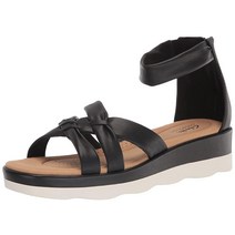 Clarks 남성용 Clara Rae 웨지 샌들 올리브 합성 소재 7