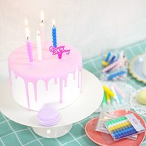 유어캔들 파티 숏스틱 생일초 모음, 스트라이프앤도트레드(5129)