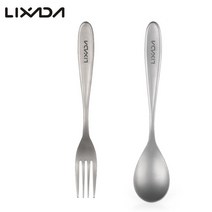 평상 평상만들기 평상제작 평상마루 lixada 티타늄 스푼포크 경량 디너 스푼포크 테이블 스푼포크 가정용 야외 피크닉 캠핑 하이킹 여행, 숟가락과 포크