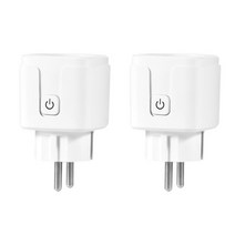 WiFi 어댑터 소켓 작동 15A EU 소켓 Wifi Reomote 제어 음성 제어 HomeKit Google 홈 Alexa와 ai스마트플러그, 2 개