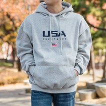 키작은남자 레이드 기모 후드 티셔츠