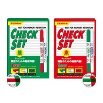 제브라 체크시트 체크세트 암기펜 단어 암기 체크, 2.SE-361-CK/적색