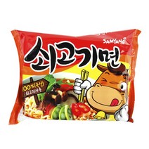 출출할때 삼양 쇠고기면 120g 봉지라면 사무실 회사 직장 학생 간식 식사대용 시원한국물, 단품