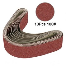 60 ~ 600 그릿 앵글 그라인더 벨트 샌더 부착용 30mm x 540mm 연마 샌딩 벨트 10 개, 100